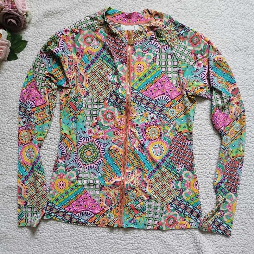 Bleu Rod Beattie Women’s Rashguard In Multi, Size M